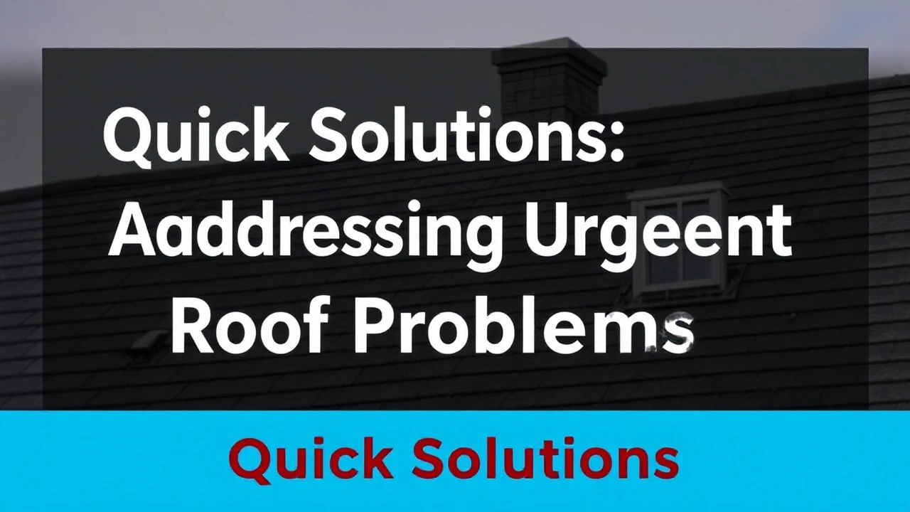 Quick Solutions: Addressing Urgent Roof Problems