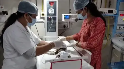 Baby Placed Alive in India Fights for Existence