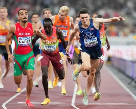 Great Britain's Wightman Just Loses Out on Gold as Portugal's Isaac Nader Wins Stunning 1500m Title