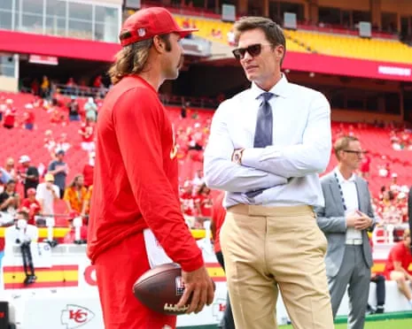 The NFL legend ignites online backlash after showing up in Vegas team booth