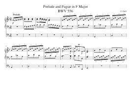 Organ Playing: How To Play Prelude And Fugue In F Major, Bwv 556?